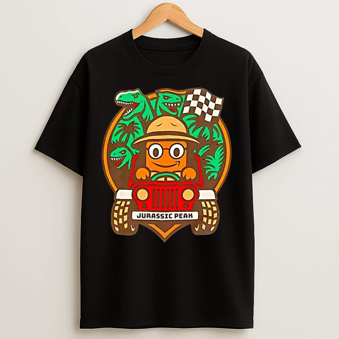 Classic Jurassic Park X Formula 1 Cartoon T Shirts