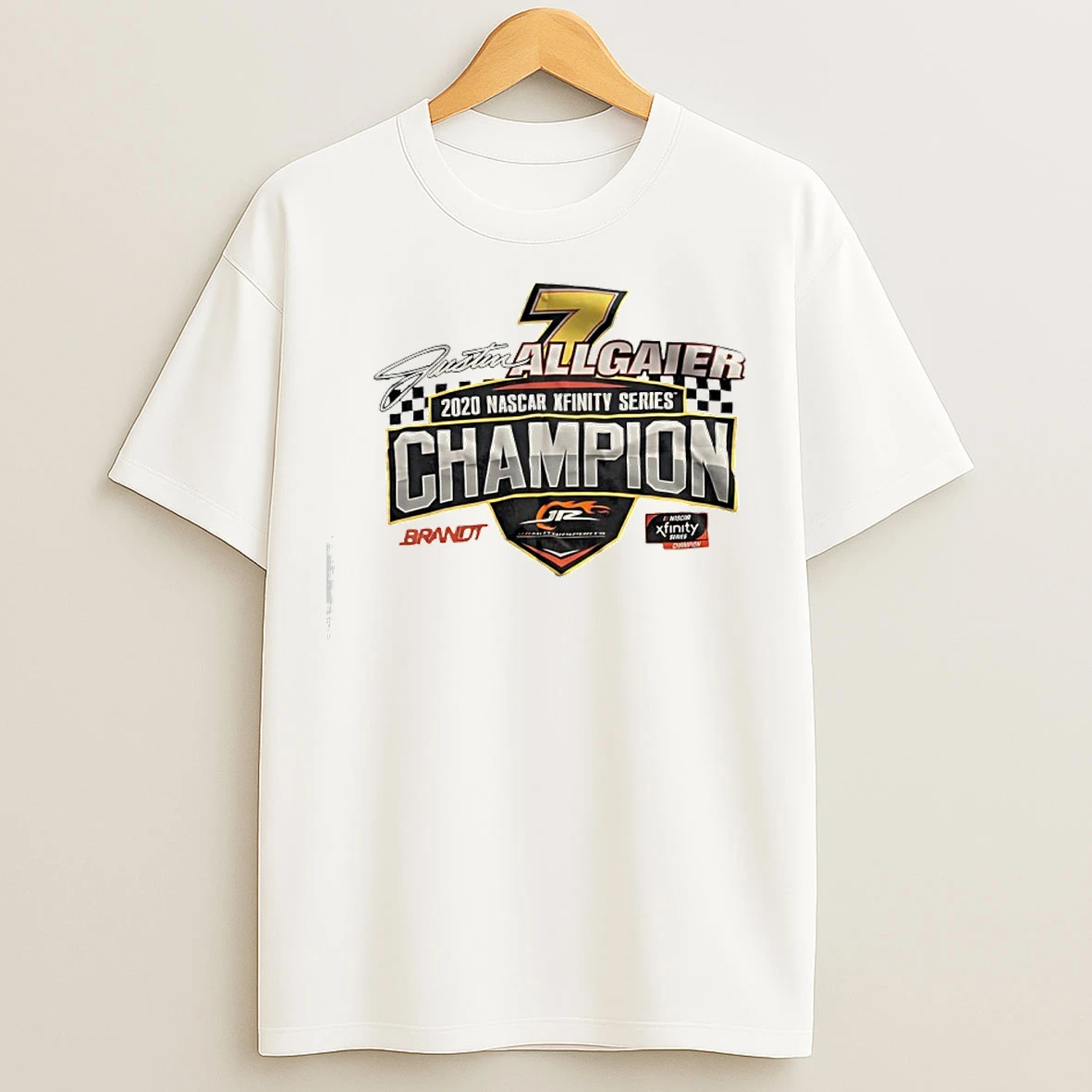 Classic Justin Allgaier 2020 Nascar Xfinity Series Champion T Shirts