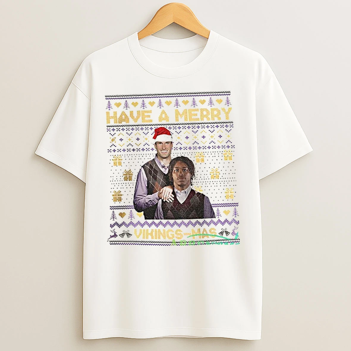 Classic Justin Jefferson And Kirk Cousins Washington Redskins Stepbrothers Have A Merry Redskins Mas Christmas T Shirts