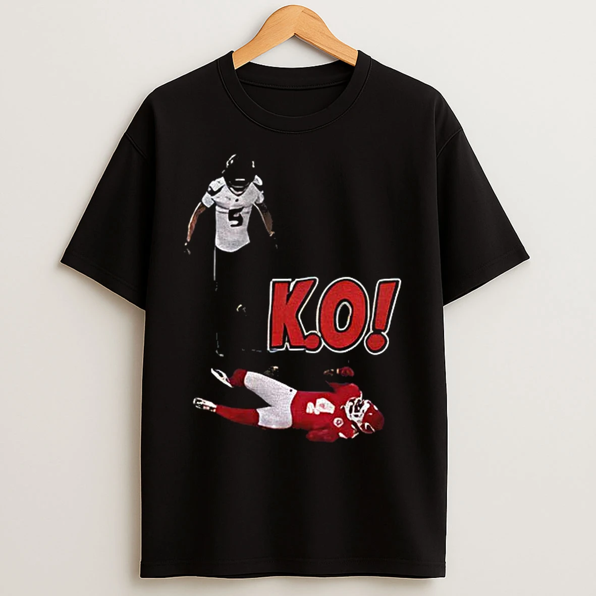 Classic K O Jalen Pitre Monster Hit On Rashee Rice Houston Texans Football T Shirts