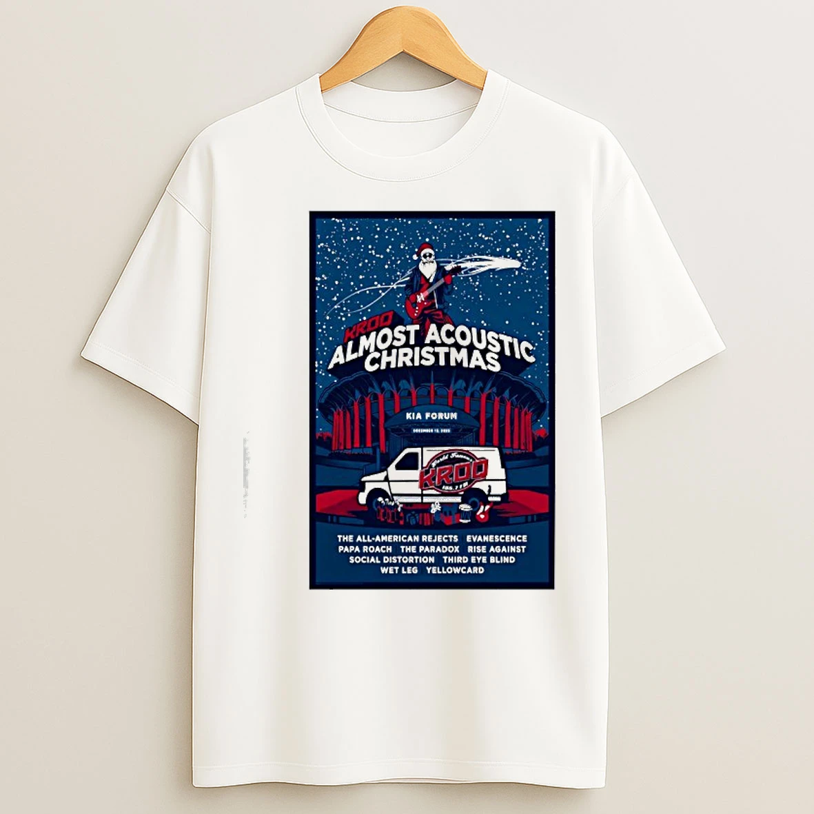 Classic Kroq Almost Acoustic Christmas At Kia Form December 13rd 2025 T Shirts