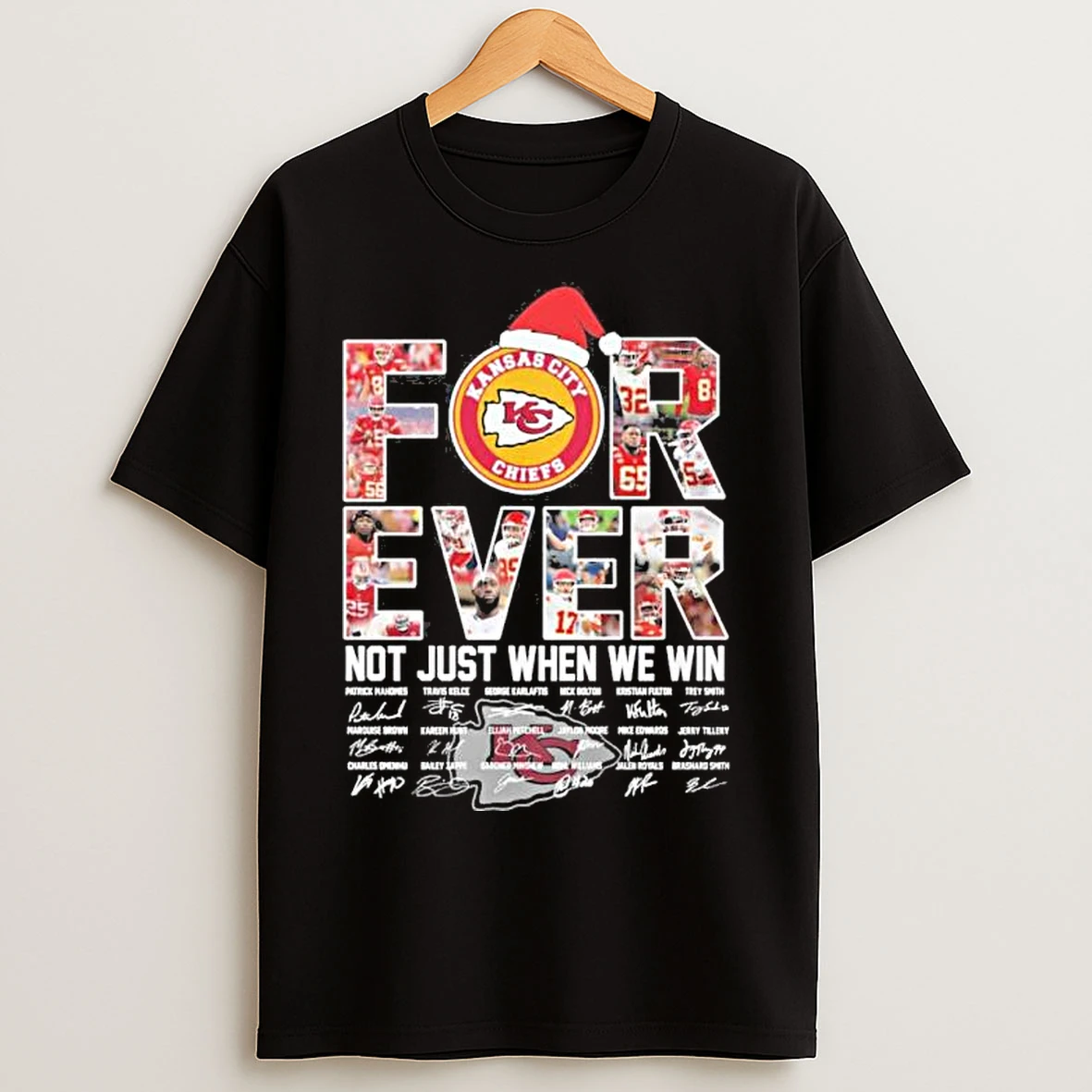 Classic Kansas City Chiefs Christmas Forever Not Just When We Win T Shirts