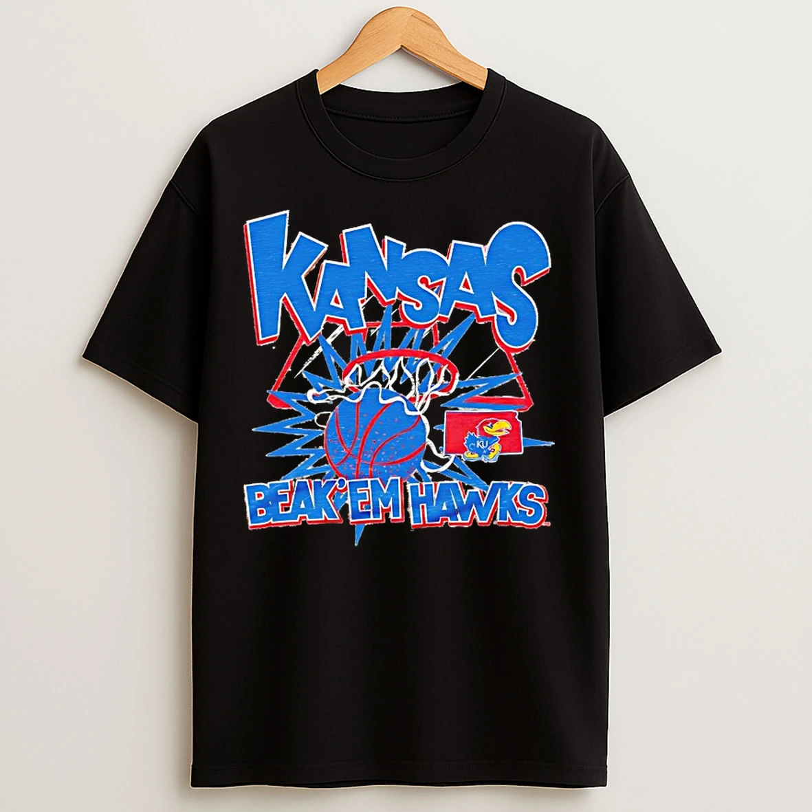 Classic Kansas Jayhawks Beak Em Hawks T Shirts