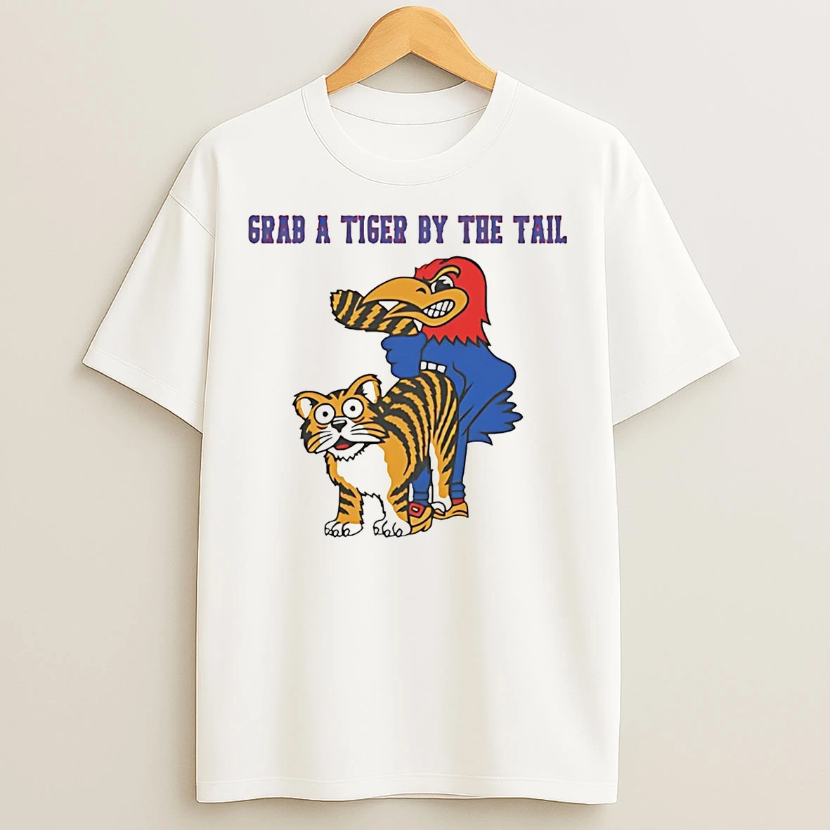 Classic Kansas Jayhawks Grab A Tiger By The Tail T Shirts