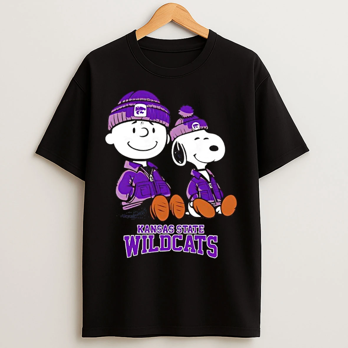 Classic Kansas State Wildcats X Snoopy And Charlie Brown T Shirts