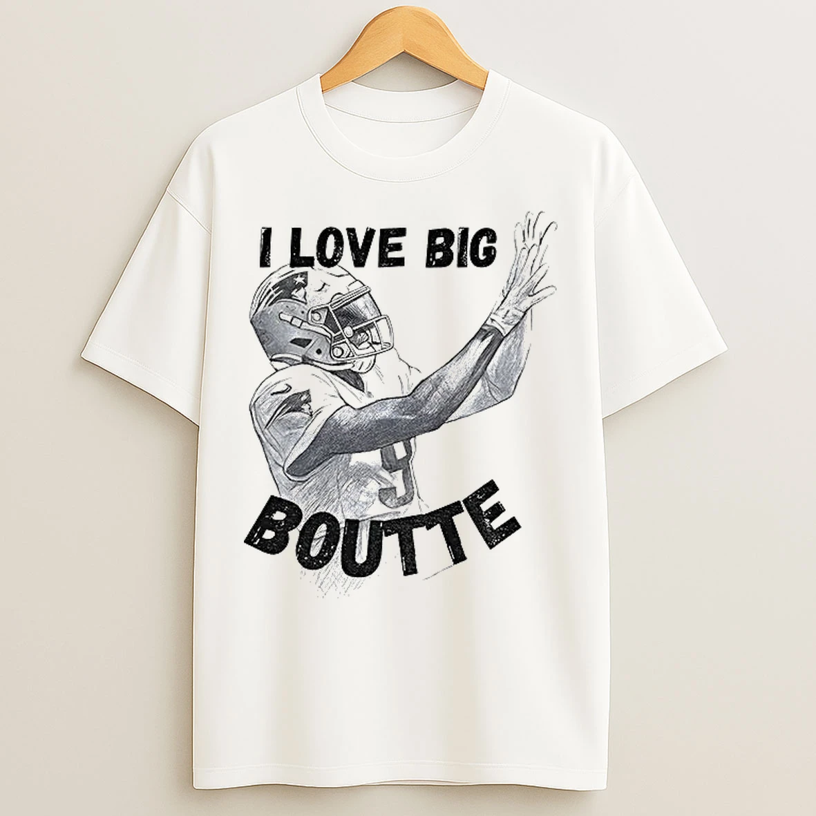 Classic Kayshon Boutte New England Patriots Football I Love Big Boutte T Shirts