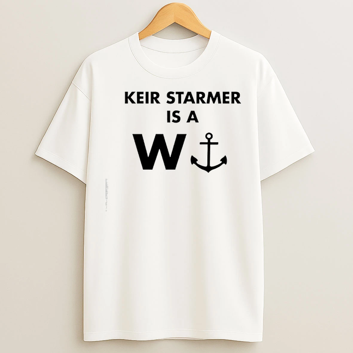 Classic Keir Starmer W Anchor Graphic T Shirts
