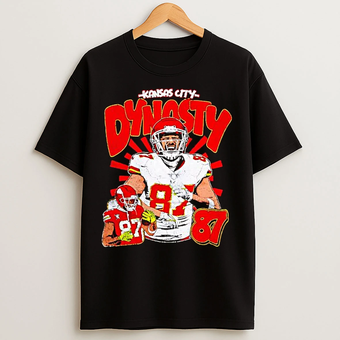 Classic Kelce Dynasty Kansas City Chiefs Quarterback T Shirts
