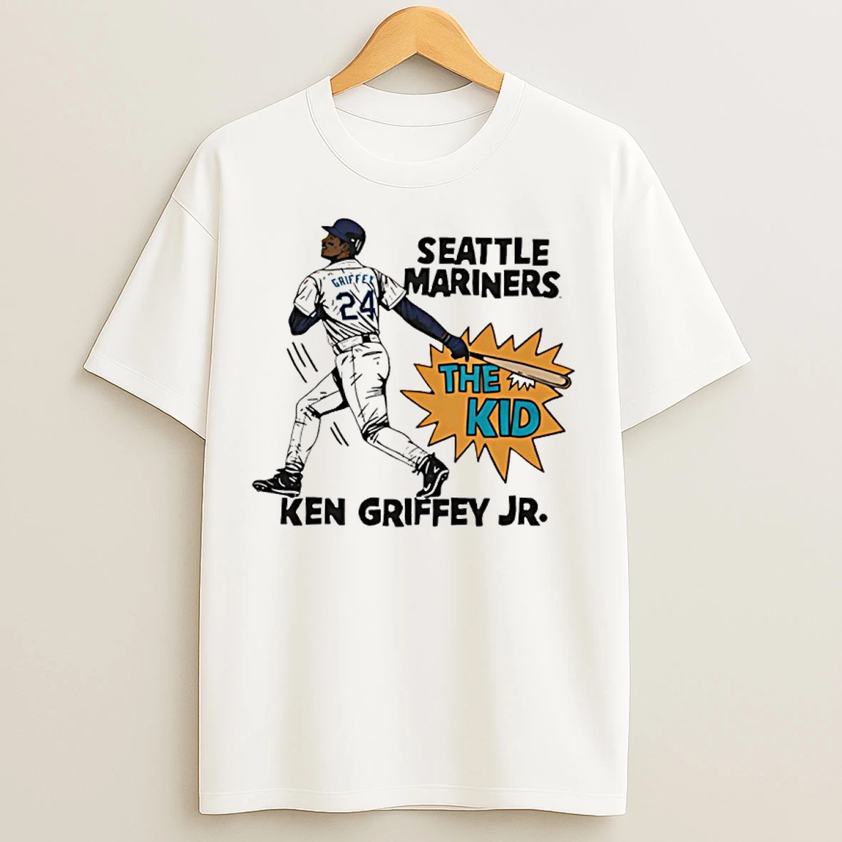 Classic Ken Griffey Jr Seattle Mariners The Kid Graphic T Shirts