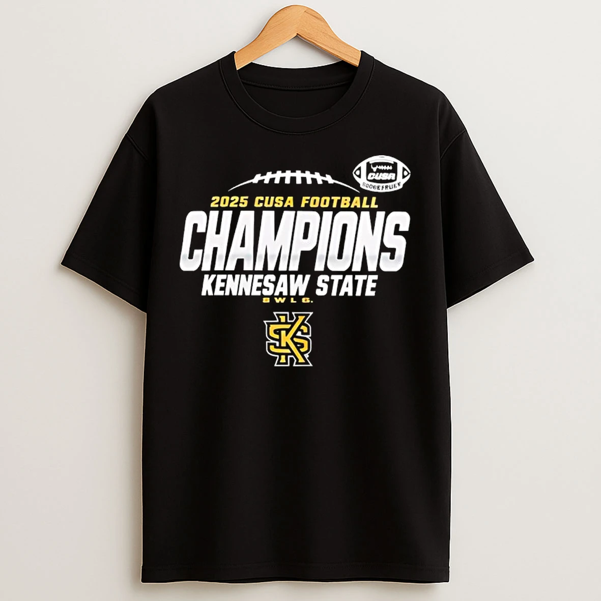 Classic Kennesaw State 2025 Cusa Football Champions T Shirts