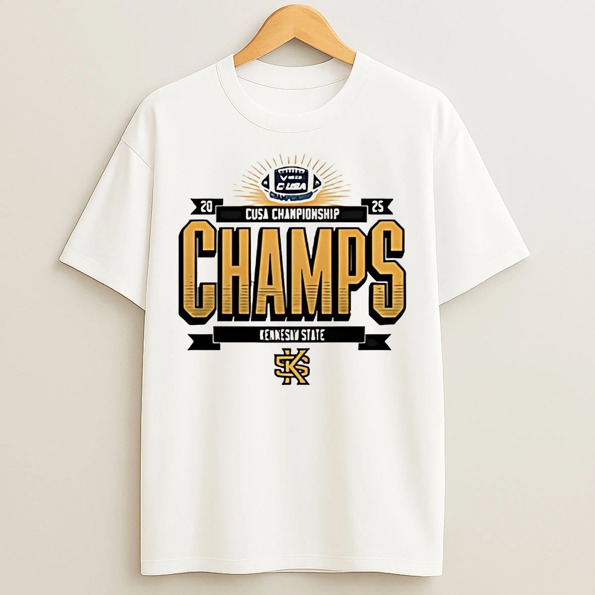 Classic Kennesaw State Football 2025 Cusa Championship T Shirts