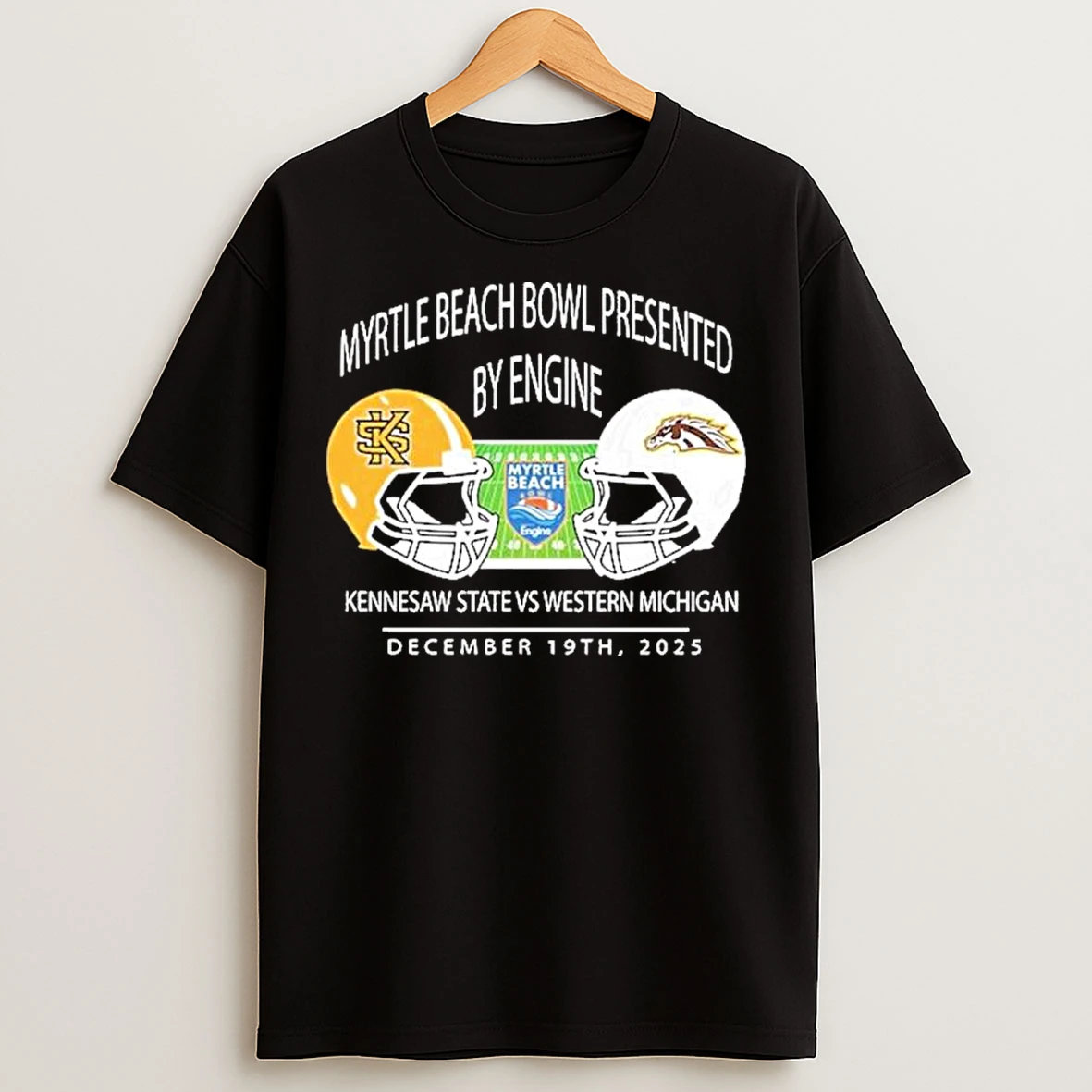 Classic Kennesaw State Owls Vs Western Michigan Broncos Myrtle Beach Bowl December 19th 2025 T Shirts