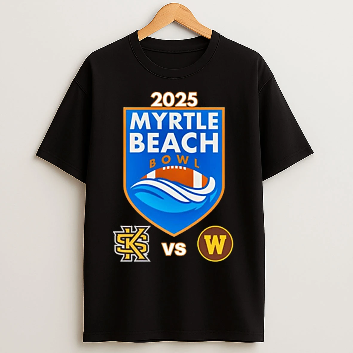 Classic Kennesaw State Owls Vs Western Michigan Broncos 2025 Myrtle Beach Bowl T Shirts