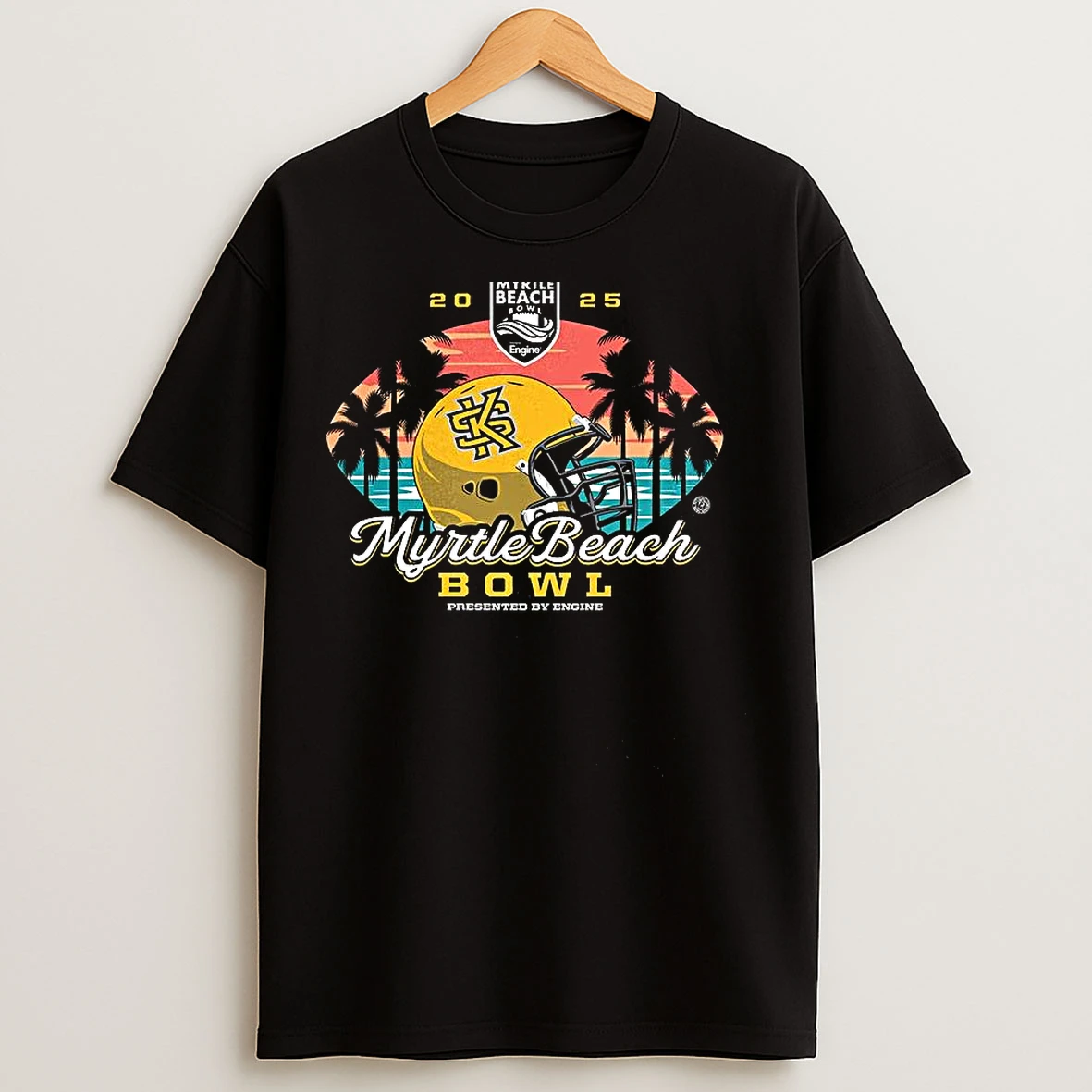 Classic Kent State Golden Flashes 2025 Myrtle Beach Bowl Helmet T Shirts