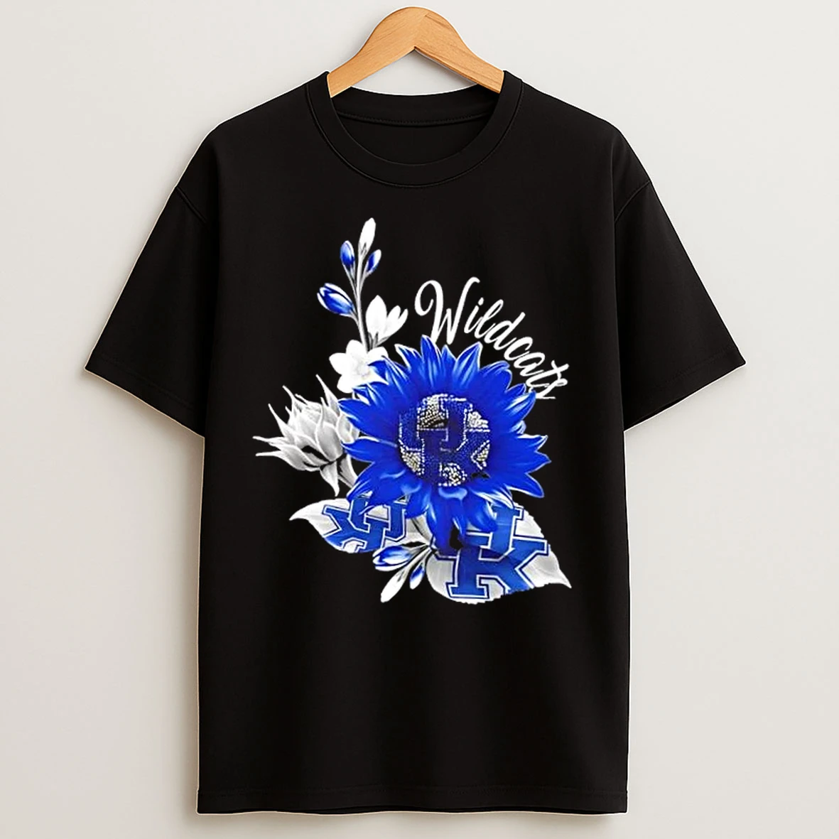 Classic Kentucky Wildcats Football X Sunflower Floral T Shirts