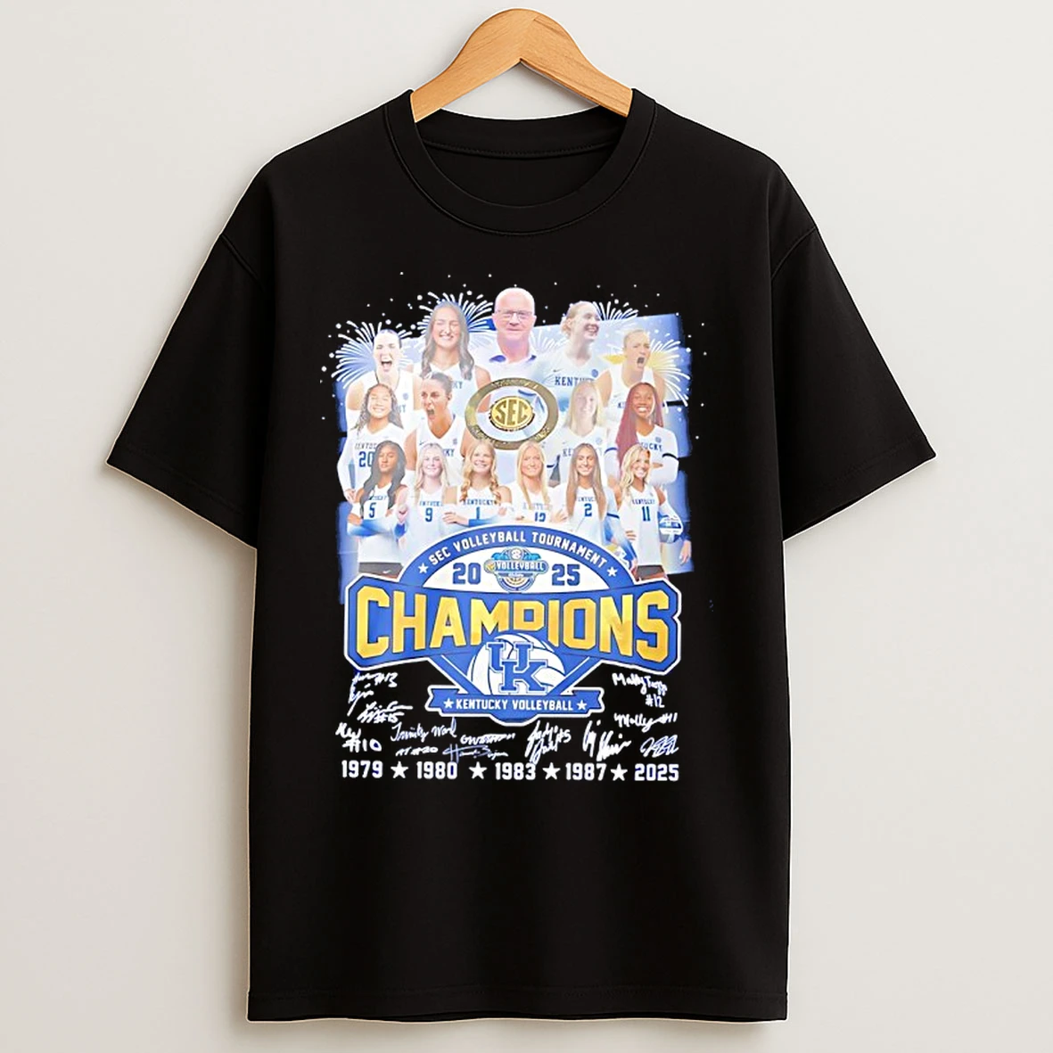 Classic Kentucky Wildcats Sec Womens Volleyball Champions 2025 5 Time T Shirts