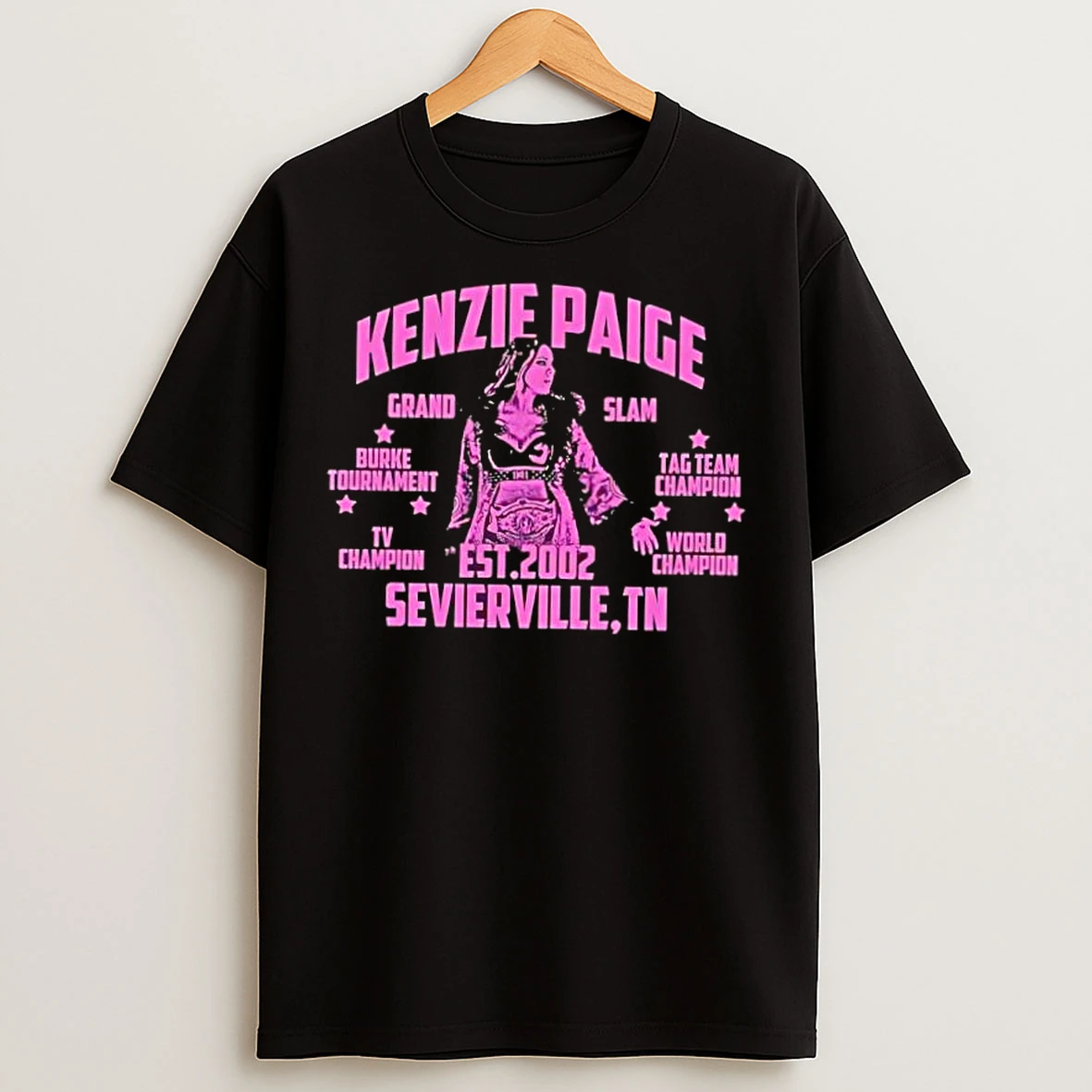 Classic Kenzie Paige Grand Slam Tag Team Champion Tv Champion World Champion Burke Tournament T Shirts