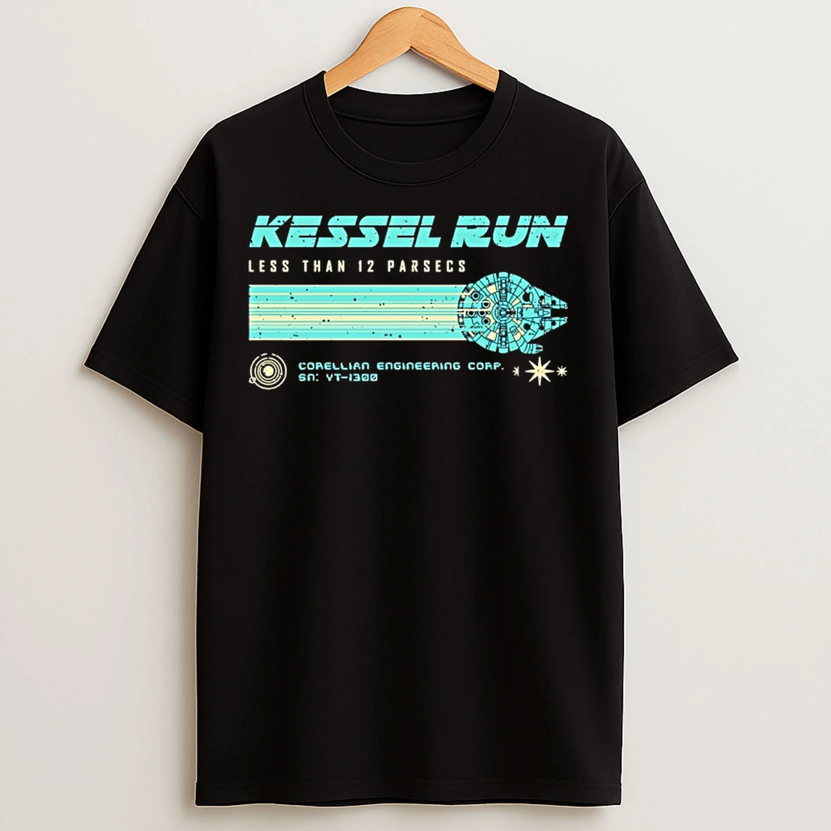 Classic Kessel Run Less Than 12 Parsecs Corellian Engineering Corp T Shirts