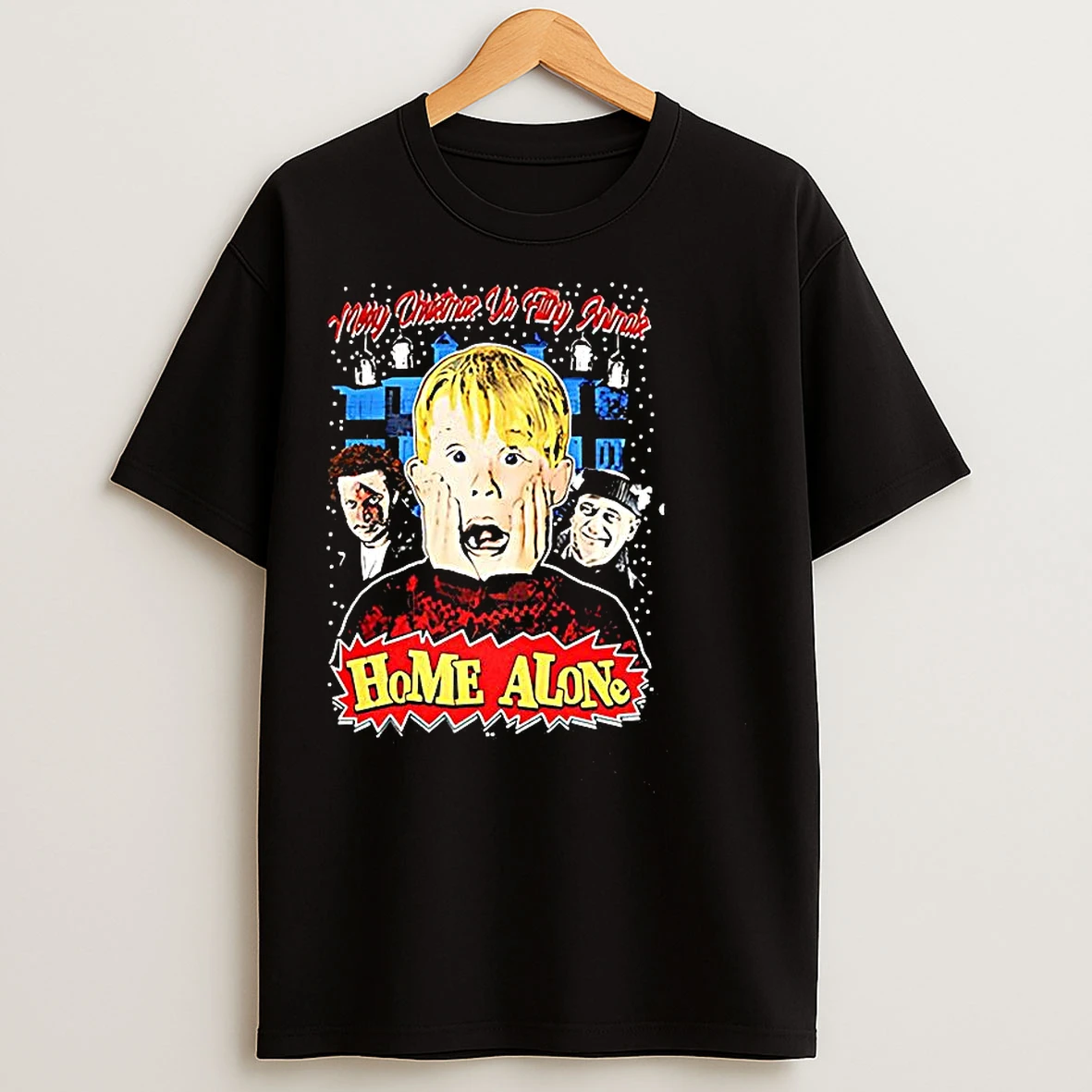 Classic Kevin Panicked And Wet Bandits Home Alone Merry Christmas Ya Filthy Animal T Shirts
