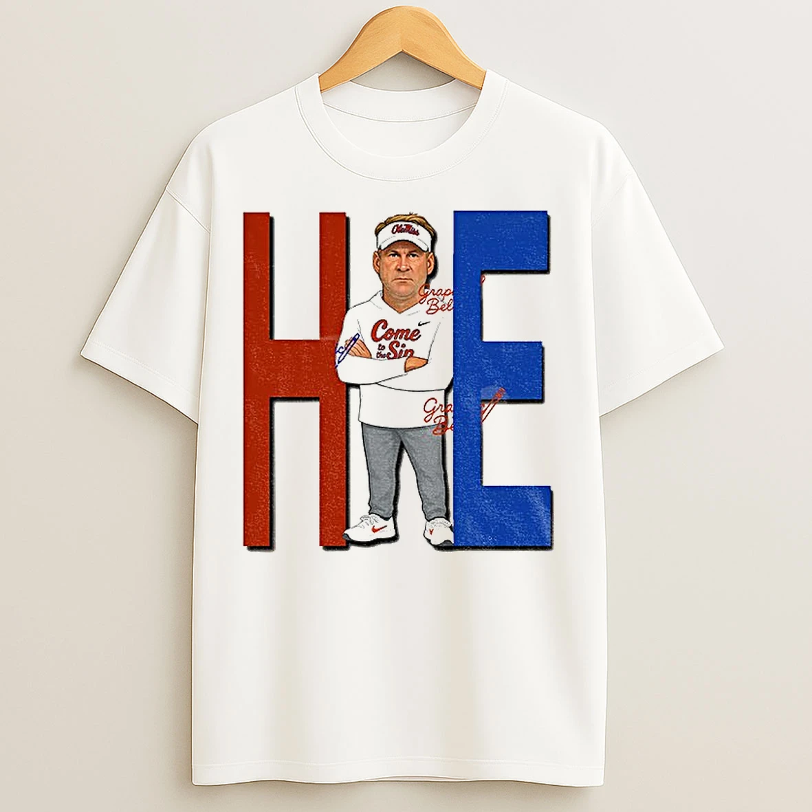Classic Kiffin Lane Hoe Ole Miss Rebels Football Cartoon 2025 T Shirts