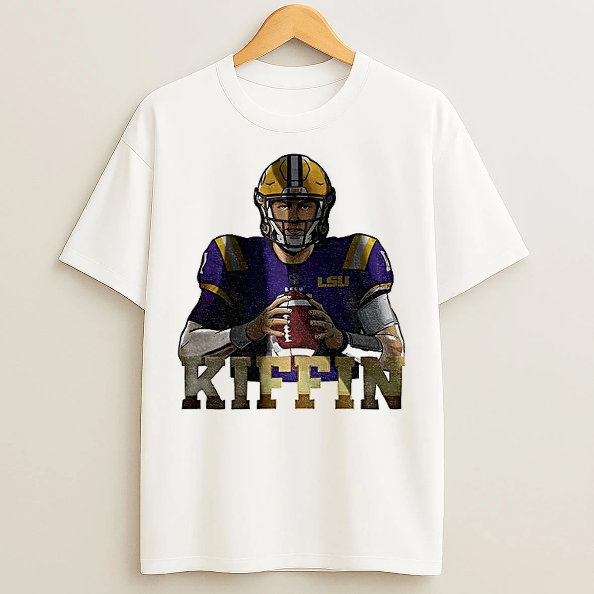 Classic Kiffin Lane Kiffin Ncaa Lsu Football Captain T Shirts