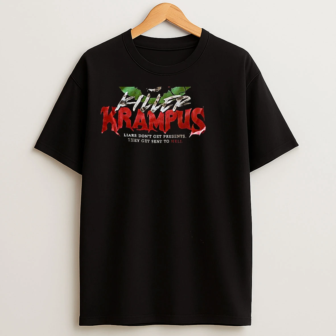 Classic Killer Krampus Liars Dont Get Presents T Shirts