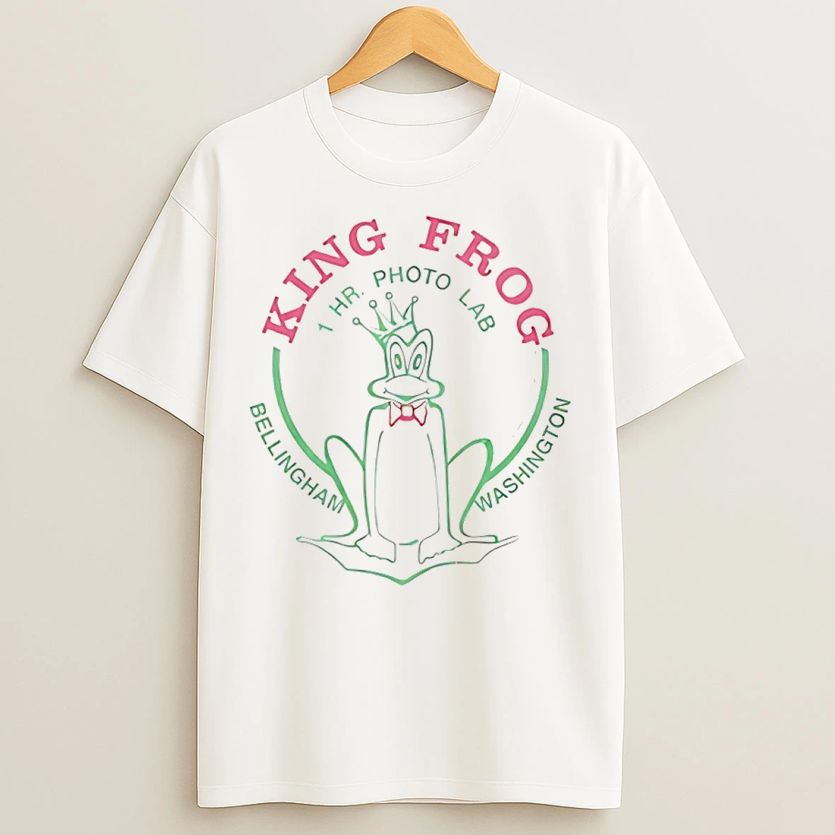 Classic King Frog 1 Hr Photo Lab Bellingham Washington T Shirts