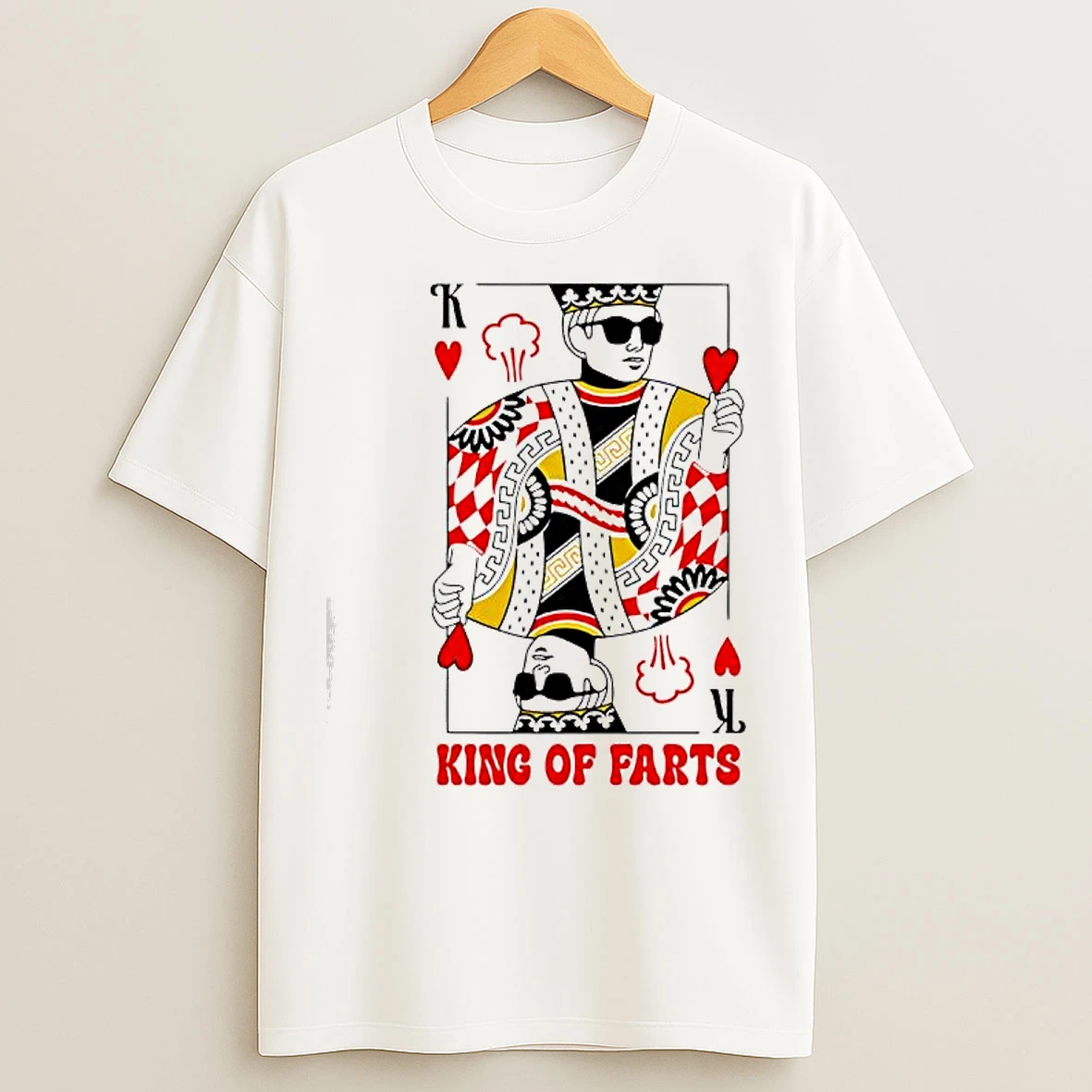 Classic King Queen Of Farts K Graphic T Shirts
