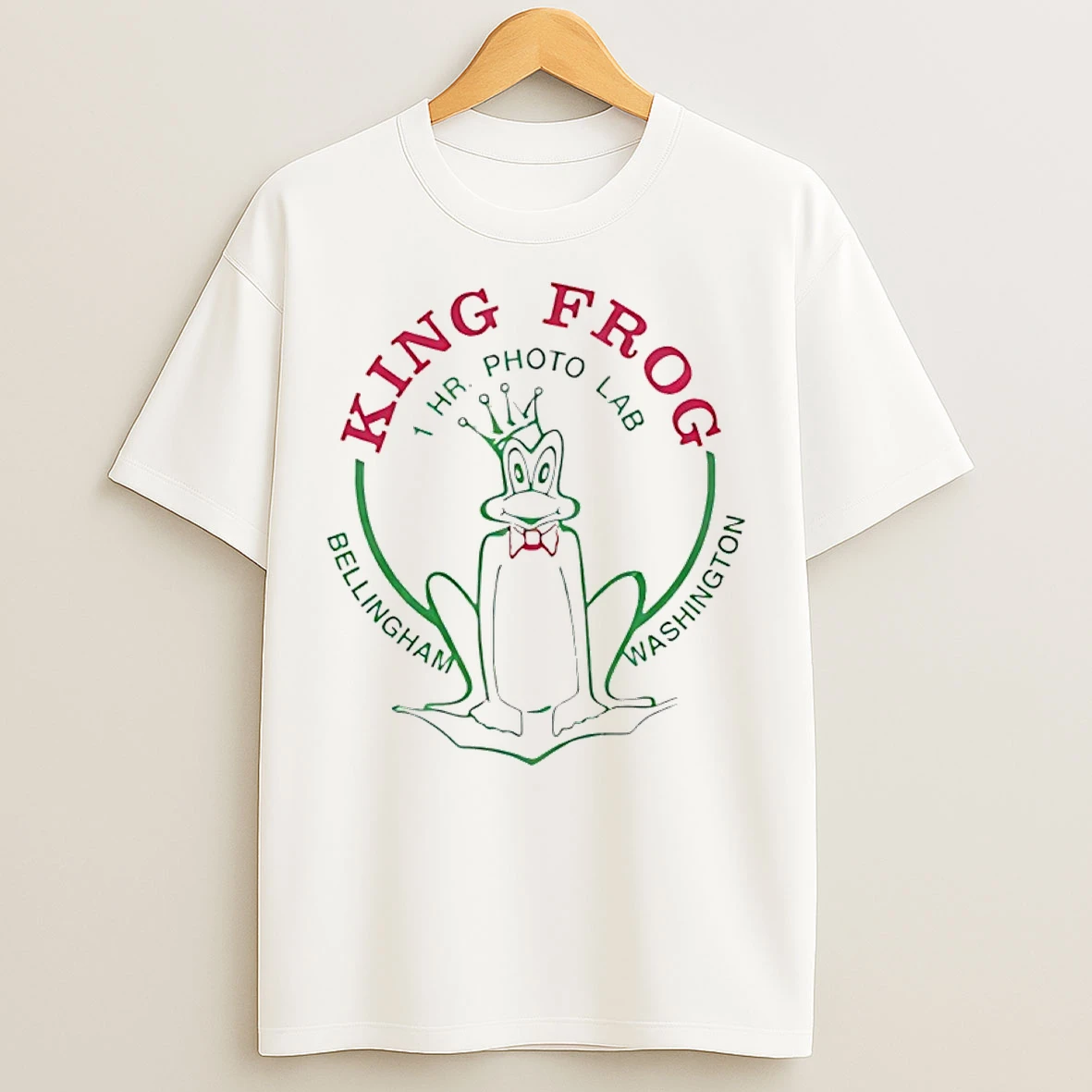 Classic King Frog One Hour Photo Lab Bellingham T Shirts