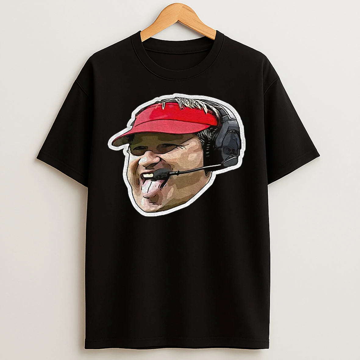 Classic Kirby Smart Tongue Out Georgia Bulldogs Kirby Coach T Shirts