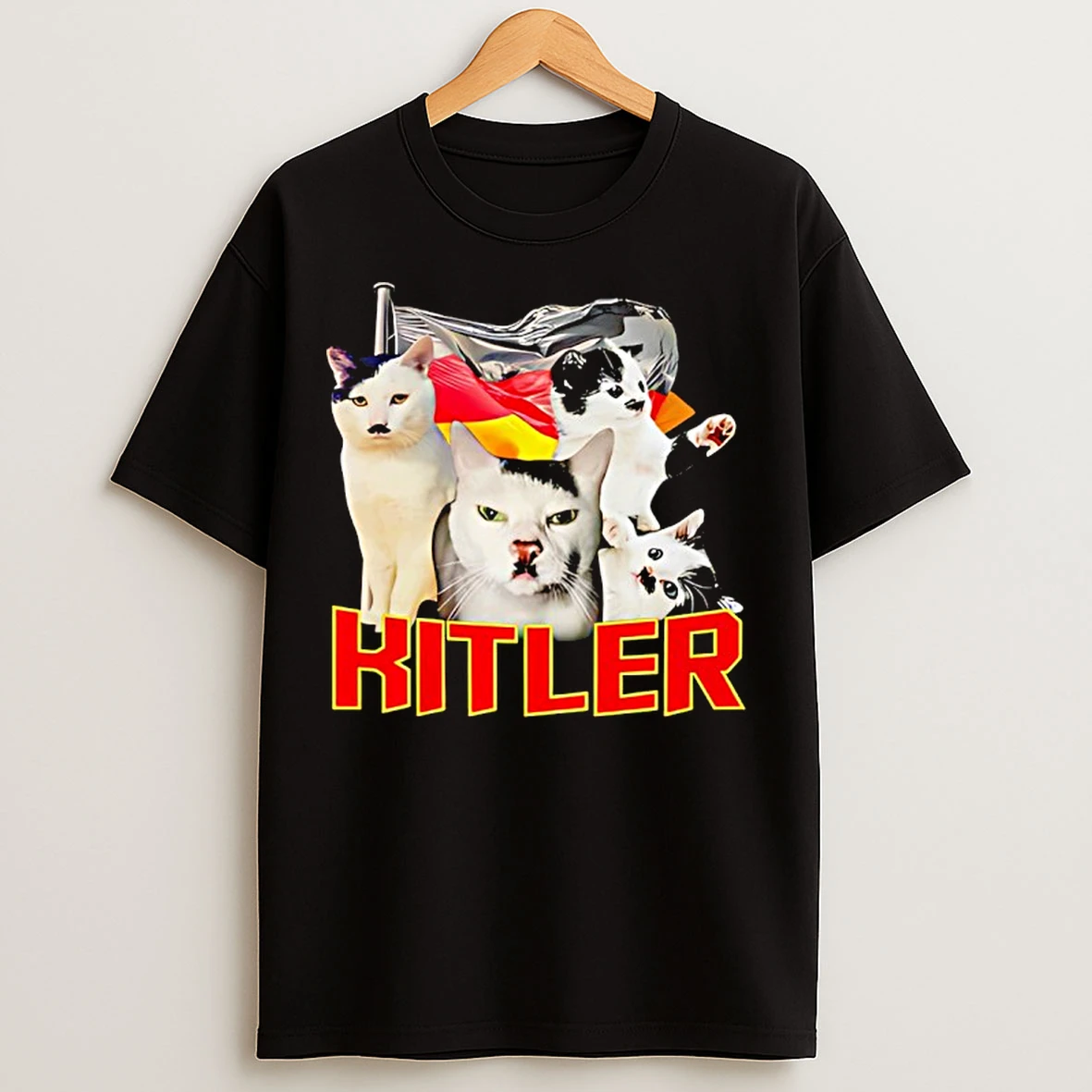 Classic Kitler Hitler Cat Graphic Funny T Shirts
