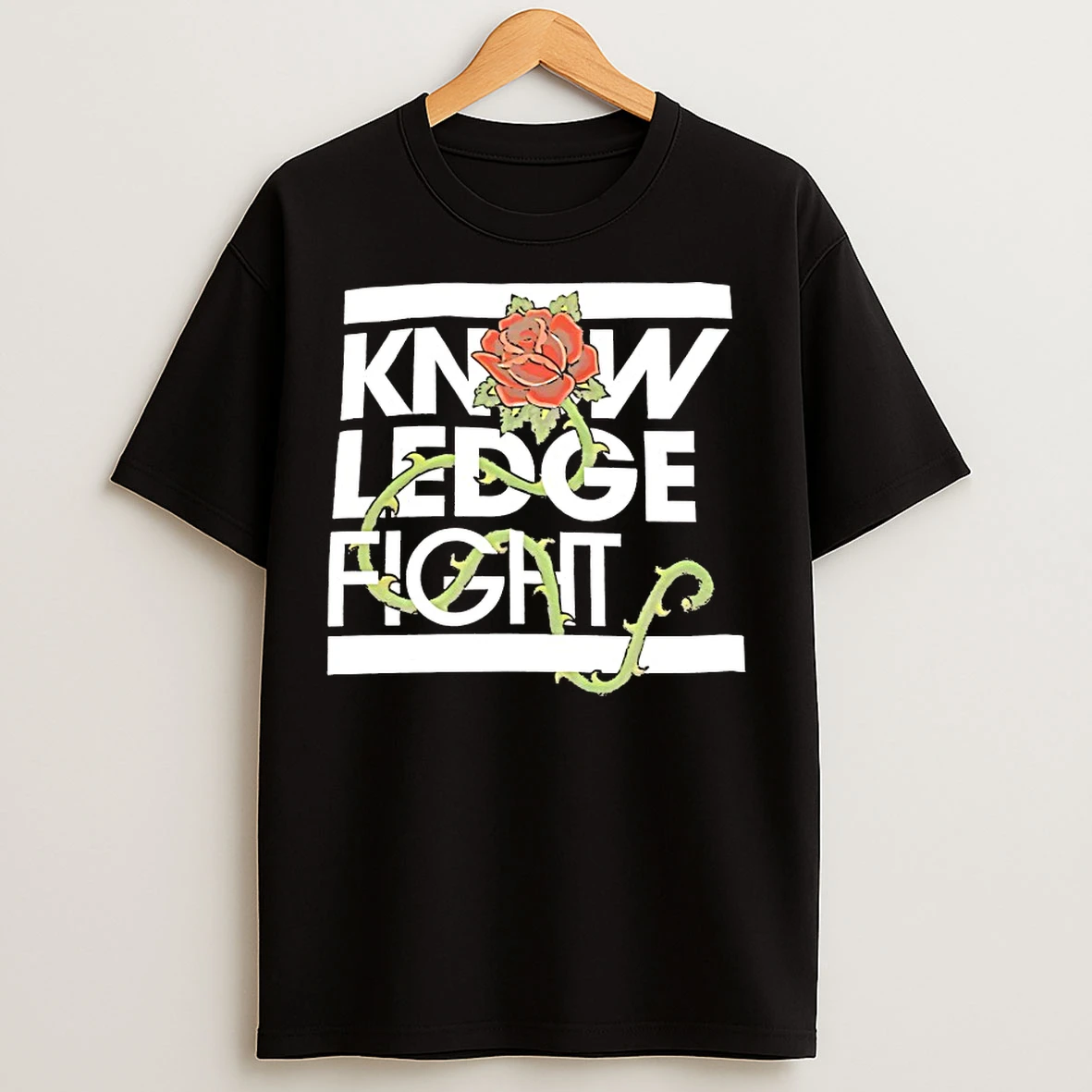 Classic Knowledge Fight Flower T Shirts