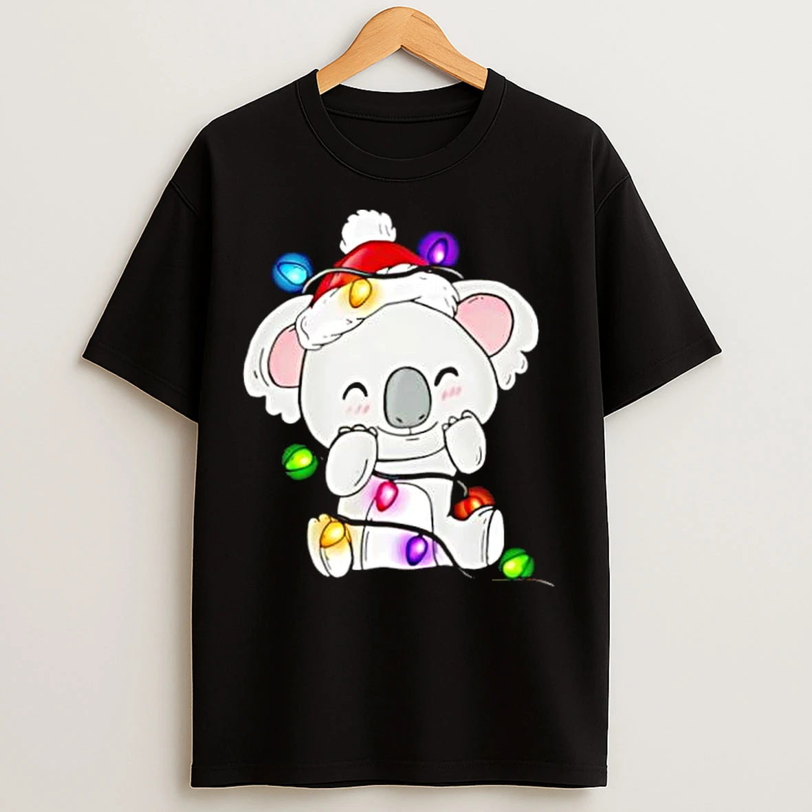 Classic Koala Lover Christmas Light Stylish T Shirts