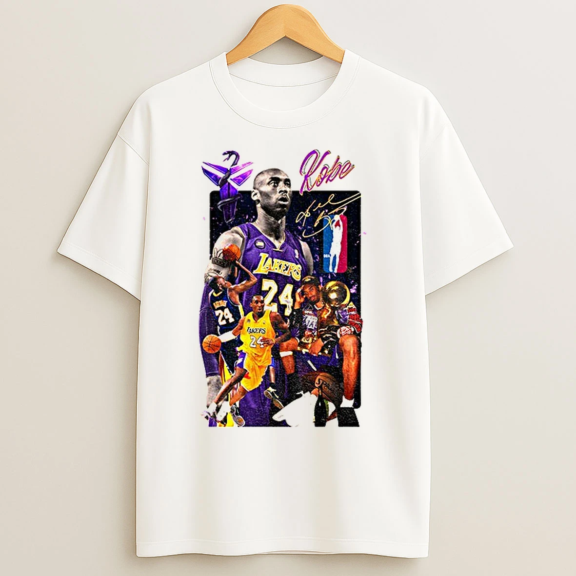 Classic Kobe Bryant Los Angeles Lakers Nba Basketball Signature T Shirts