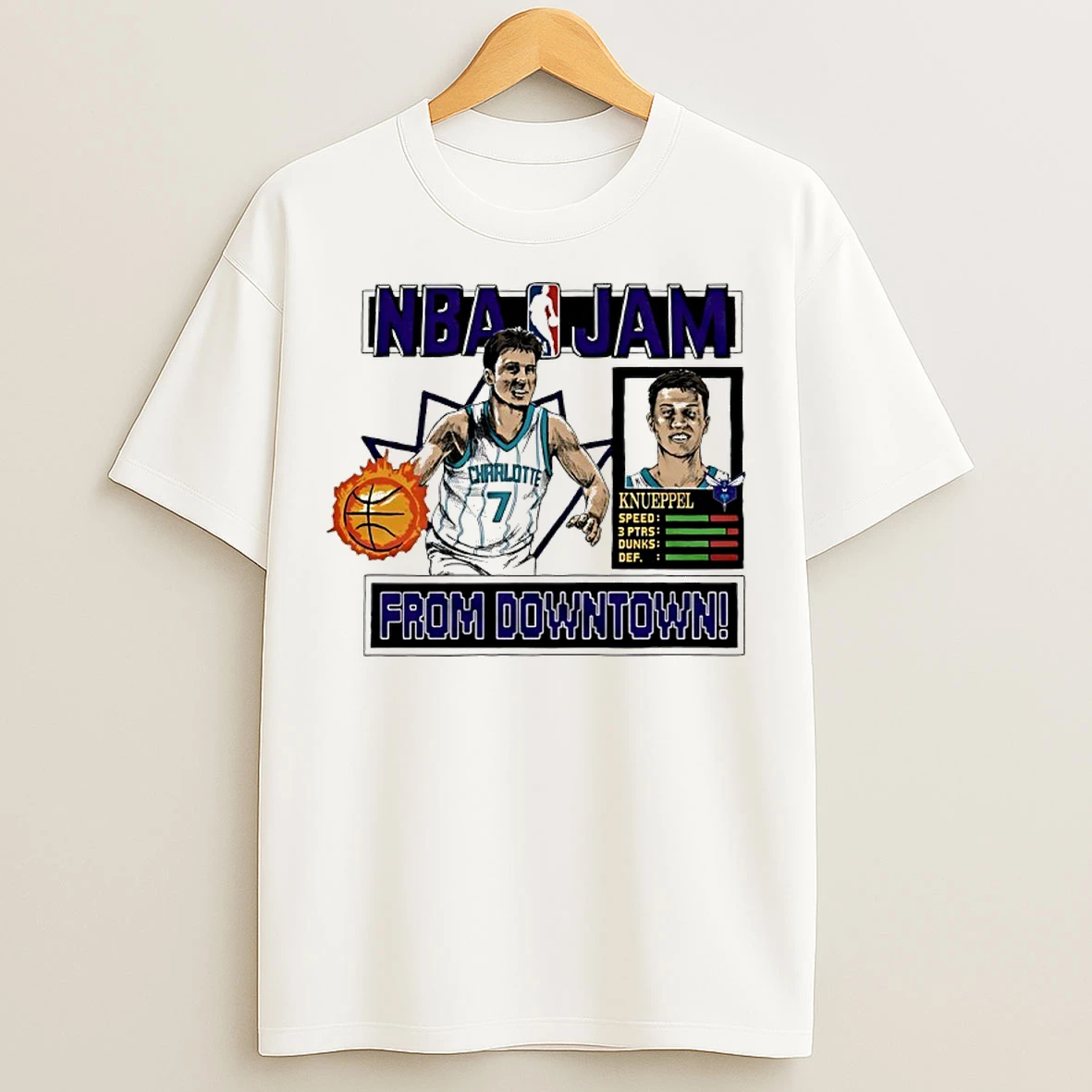 Classic Kon Knueppel Charlotte Hornets Nba Jam From Downtown T Shirts