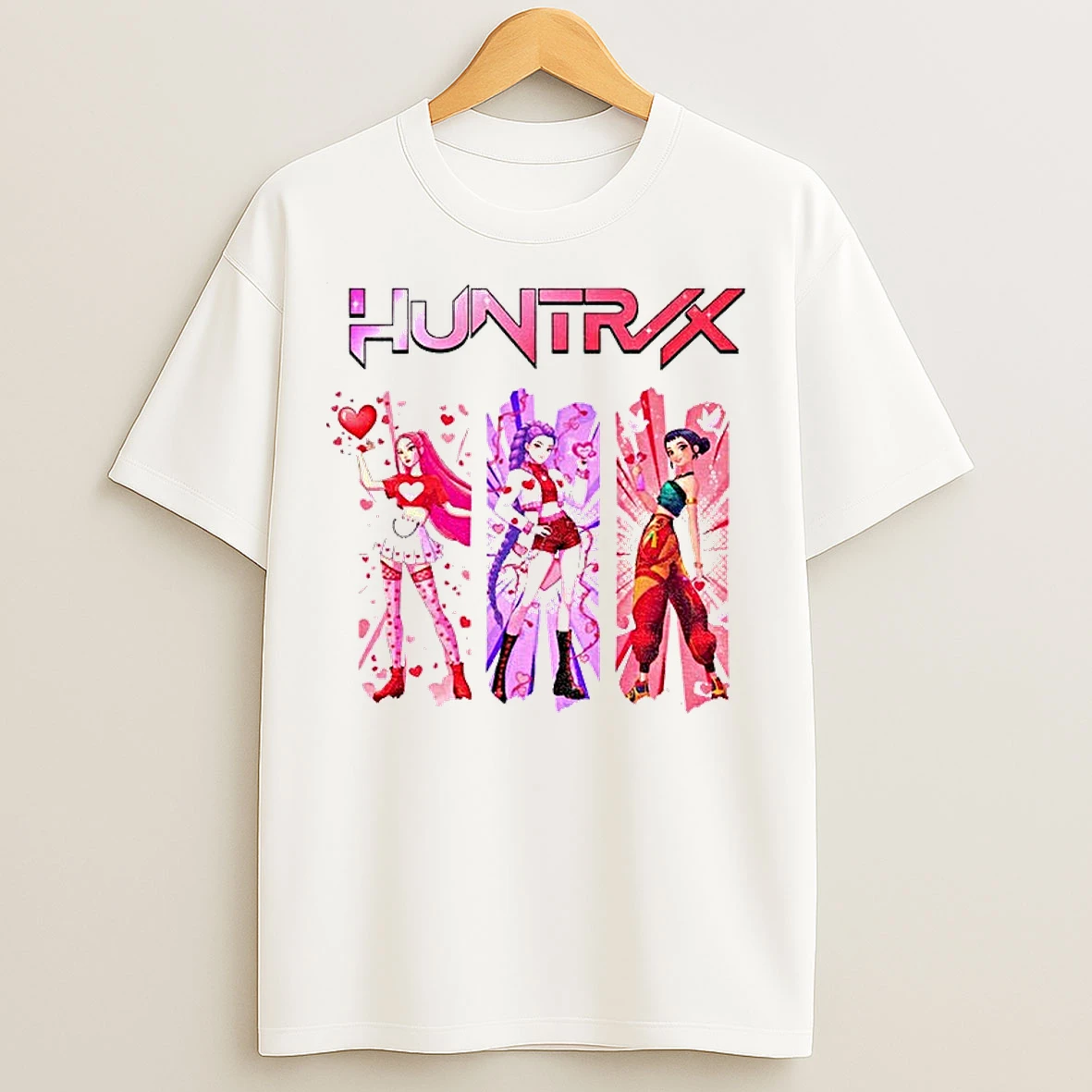 Classic Kpop Huntrix Valentine K Pop Demon Hunters Happy Valentine T Shirts
