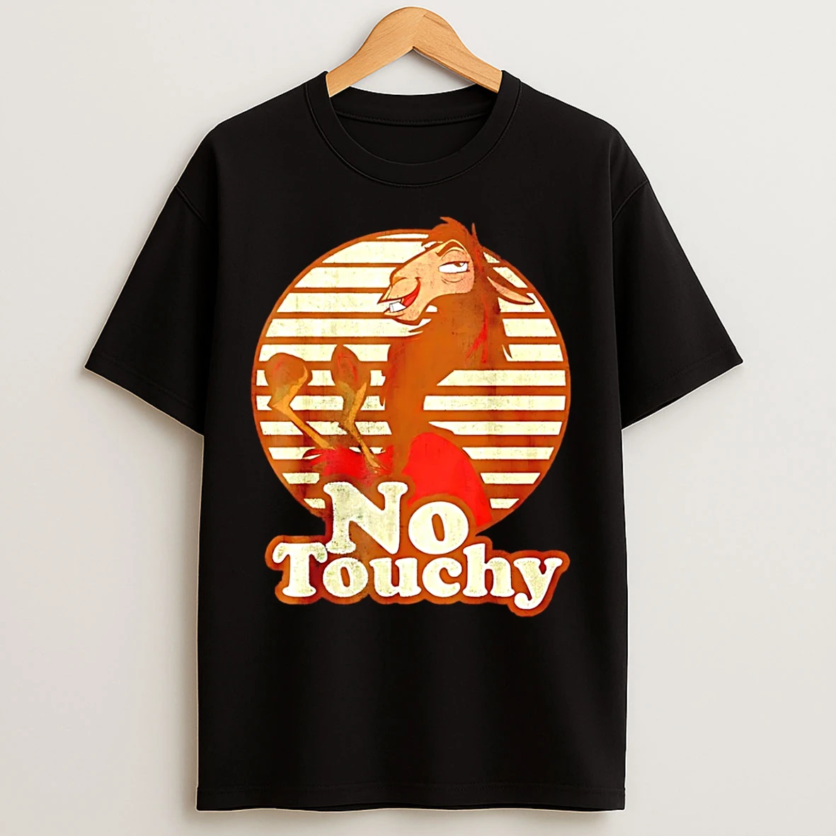 Classic Kuzco Llama No Touchy Cartoon Vintage T Shirts
