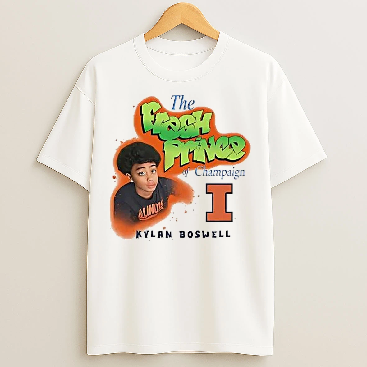 Classic Kylan Boswell The Fresh Prince Of Champaign Illinois Fighting Illini T Shirts