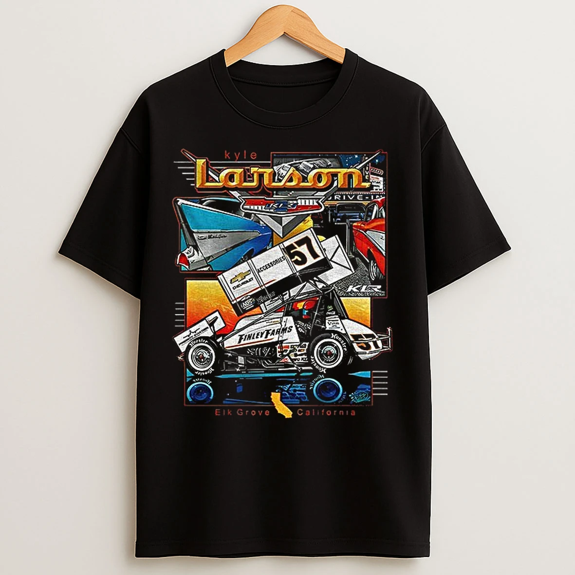 Classic Kyle Larson Sprint Car Nascar Cup Series Racing Elk Grove California T Shirts