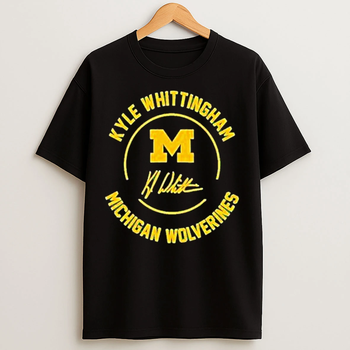 Classic Kyle Whittingham Michigan Wolverines Signature T Shirts