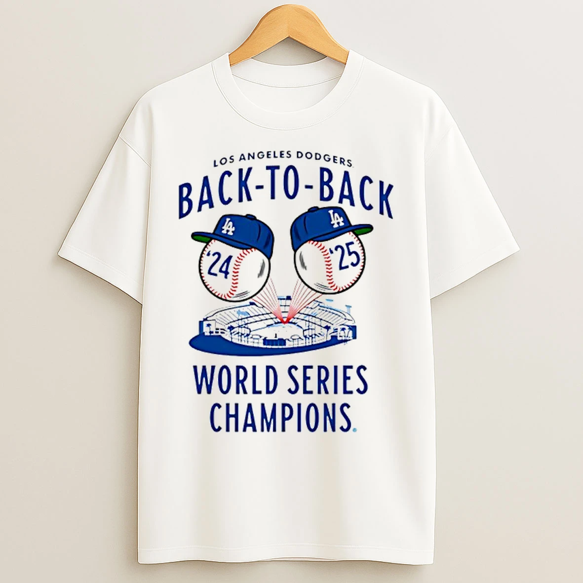 Classic La Dodgers Back To Back Jacks World Series Champs 2024 25 T Shirts
