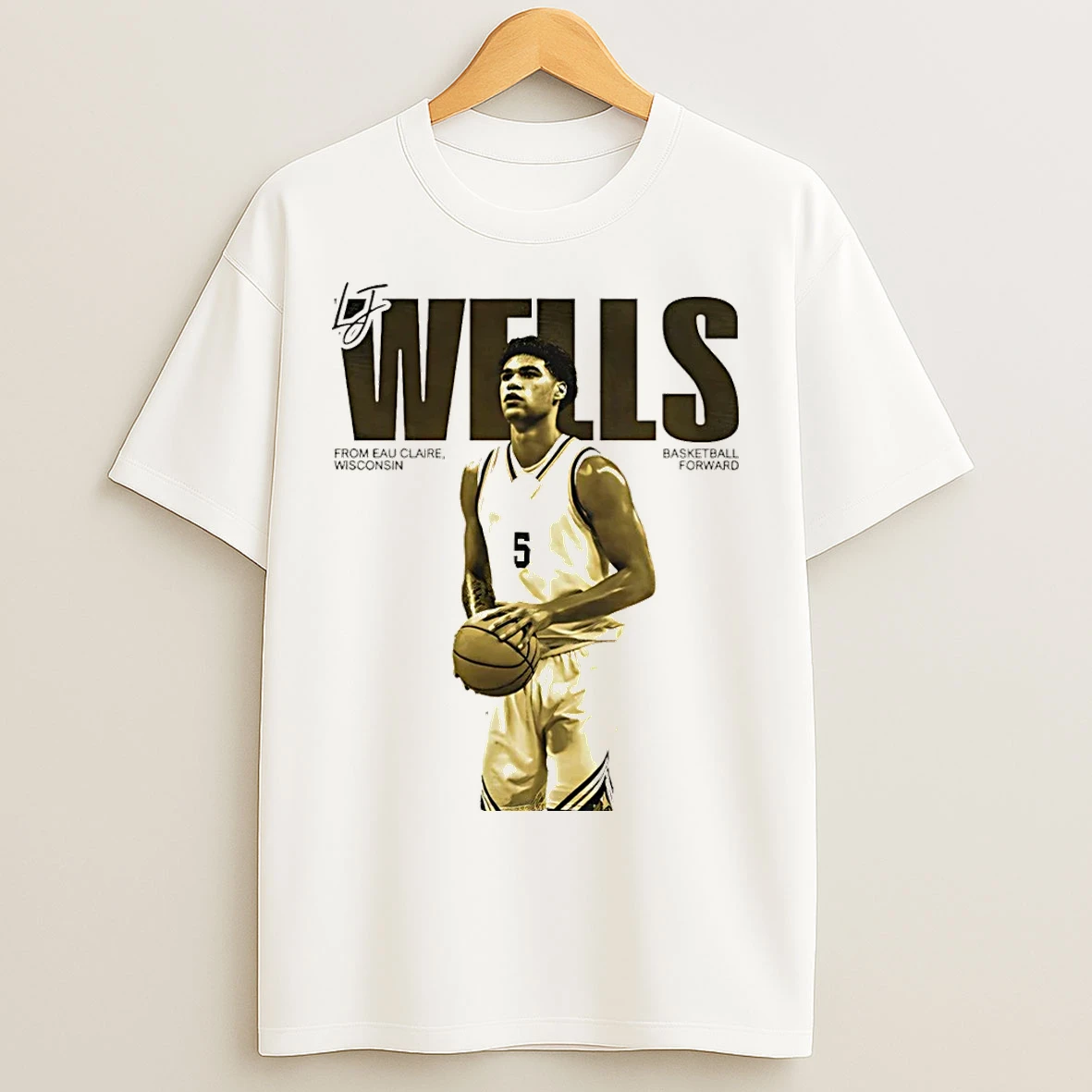 Classic Lj Wells Northern Kentucky Norse Basketball Forward Vintage Christmas T Shirts