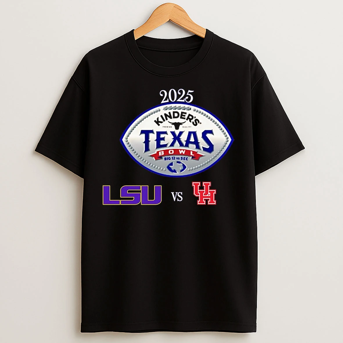Classic Lsu Tigers Vs Houston Cougars 2025 Texas Bowl T Shirts