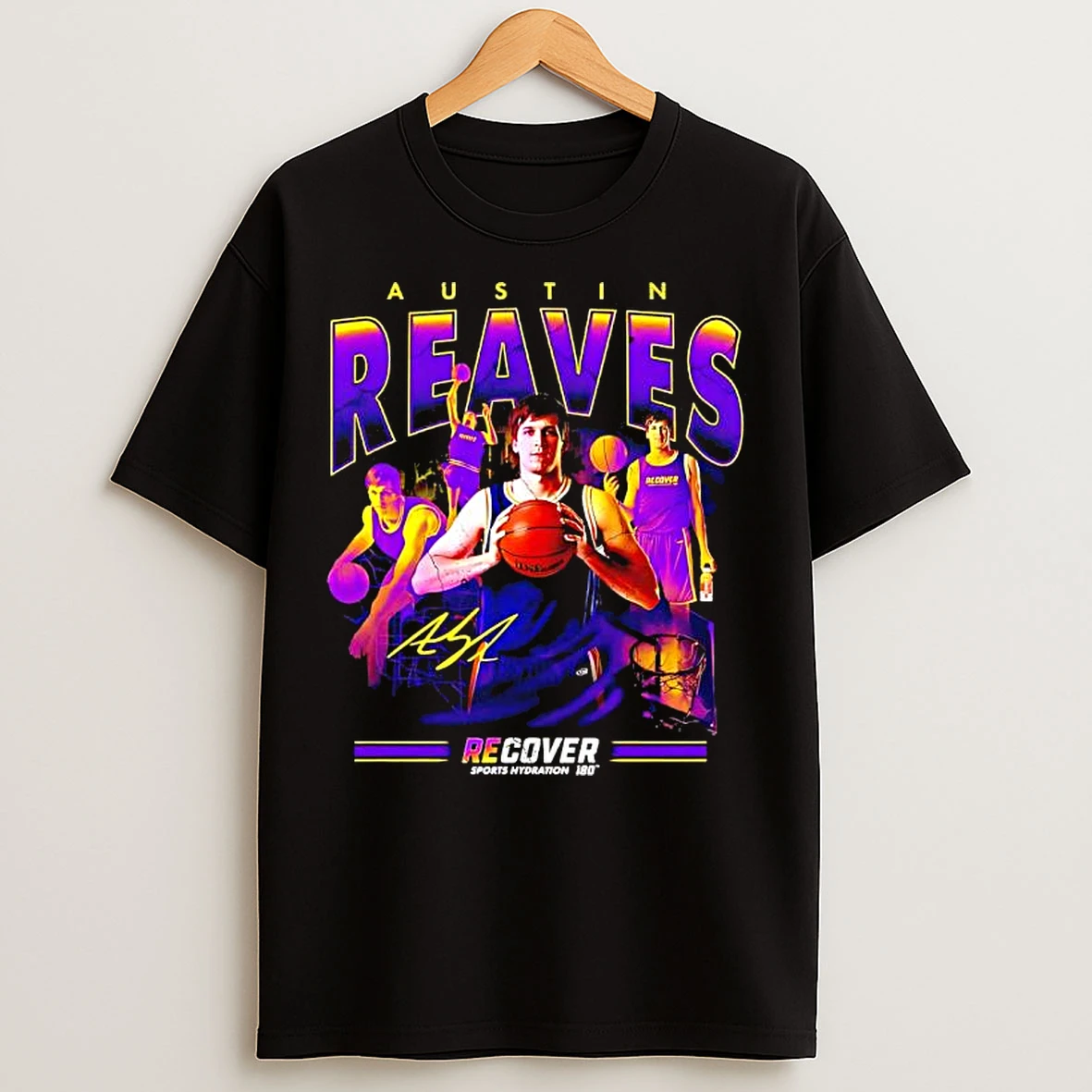 Classic Lakers Austin Reaves Recover Sports Hydration I80 Signature Graphic T Shirts