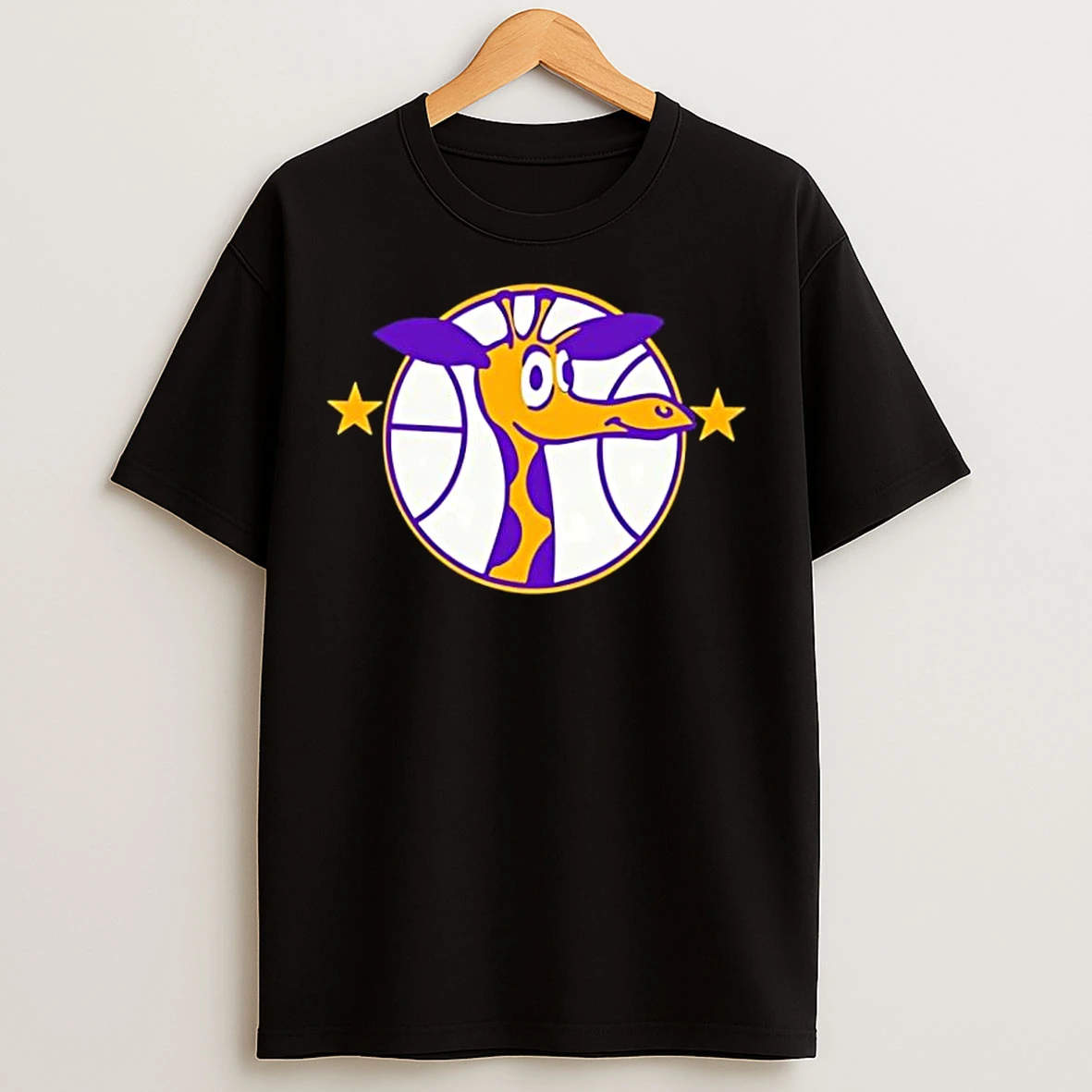Classic Lakers Giraffe Forum Blue T Shirts