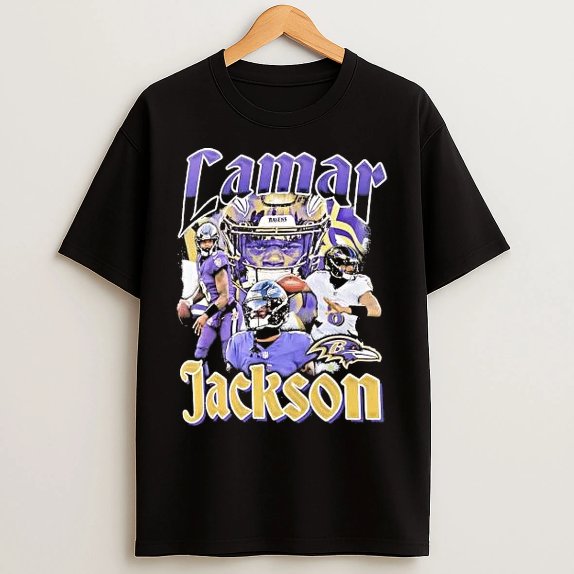 Classic Lamar Jackson Baltimore Ravens Notorious T Shirts