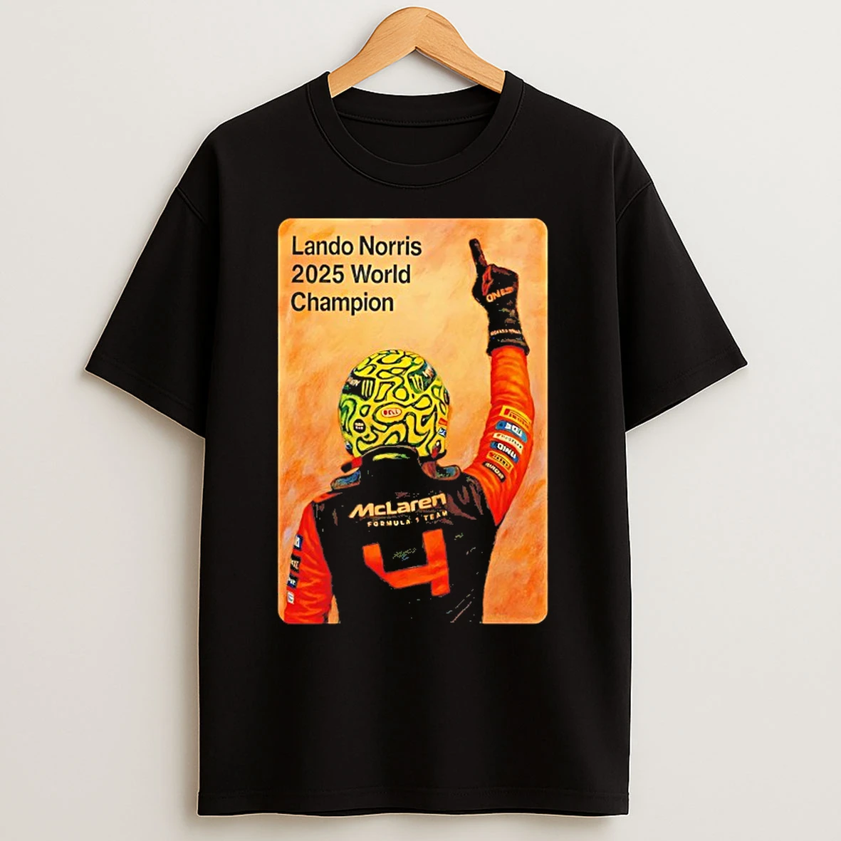 Classic Lando Norris 2025 Champion F1 Victory Celebration T Shirts