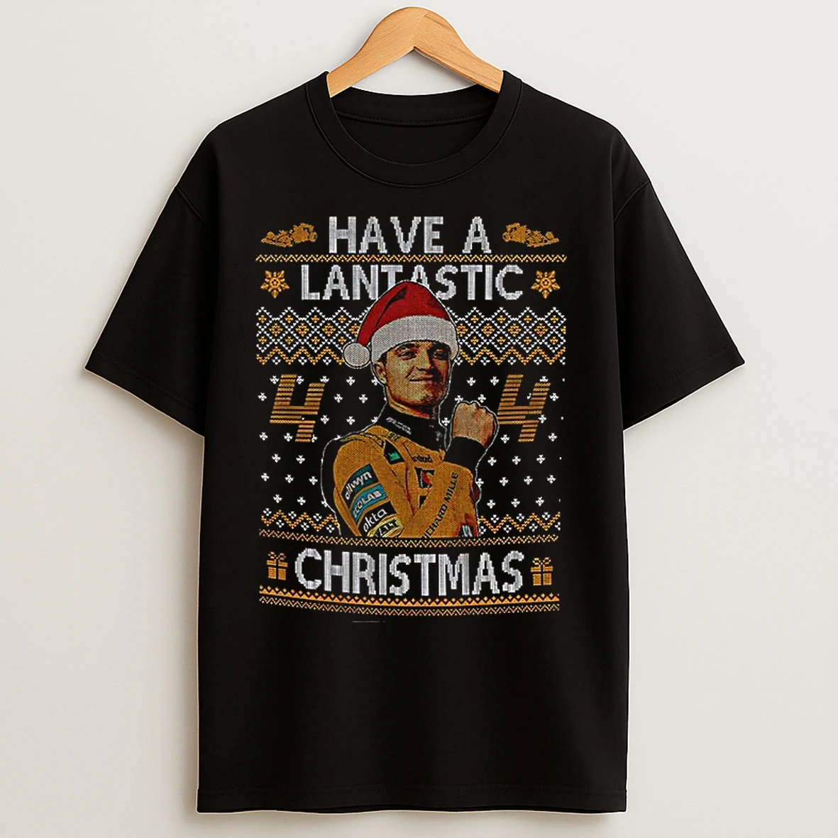 Classic Lando Norris F1 Racing Have A Lantastic Merry Christmas T Shirts