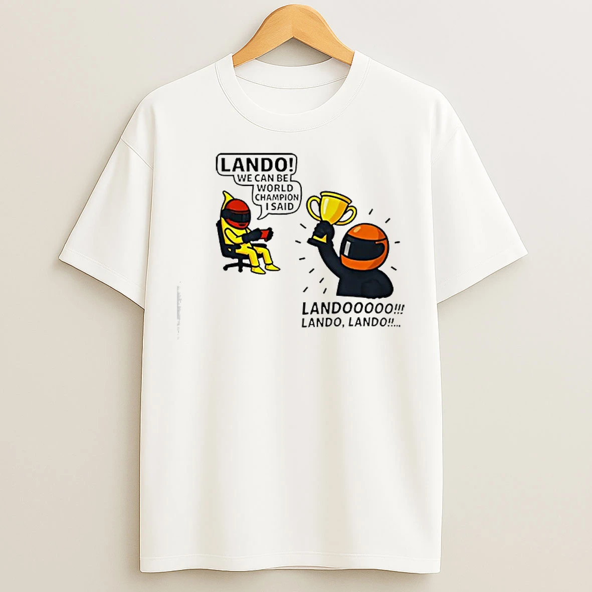 Classic Lando Norris World Champion Meme T Shirts