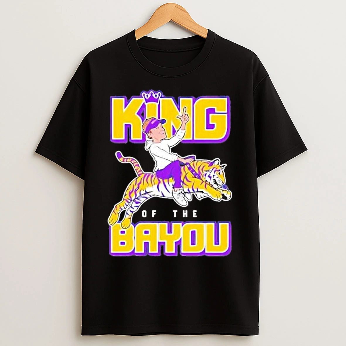 Classic Lane Kiffin King Of The Bayou Football T Shirts